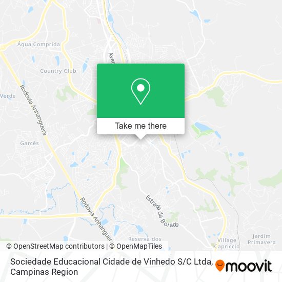 Sociedade Educacional Cidade de Vinhedo S / C Ltda map