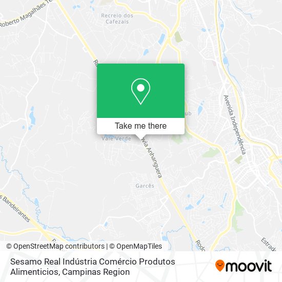 Mapa Sesamo Real Indústria Comércio Produtos Alimenticios