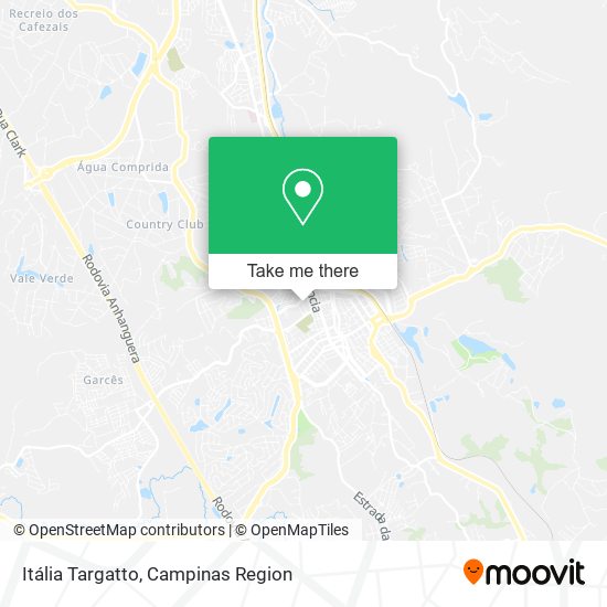 Itália Targatto map