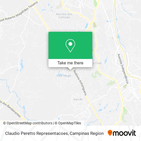 Claudio Peretto Representacoes map