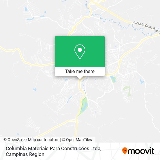 Mapa Colúmbia Materiais Para Construções Ltda