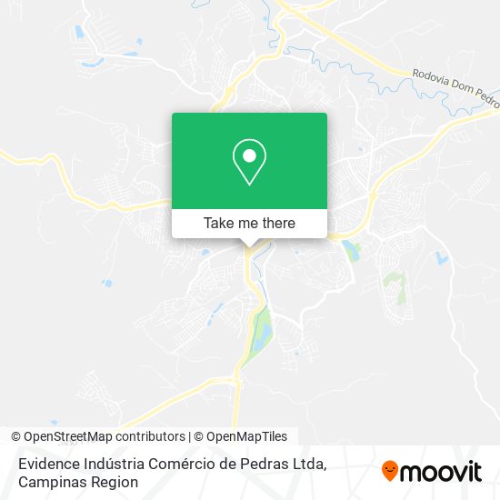 Mapa Evidence Indústria Comércio de Pedras Ltda