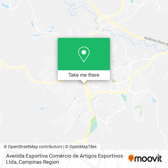 Mapa Avenida Esportiva Comércio de Artigos Esportivos Ltda