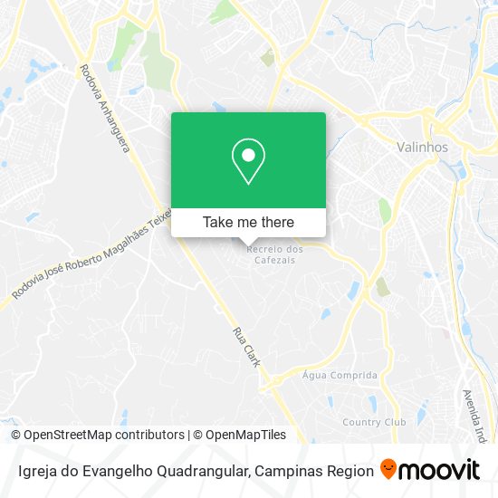 Mapa Igreja do Evangelho Quadrangular