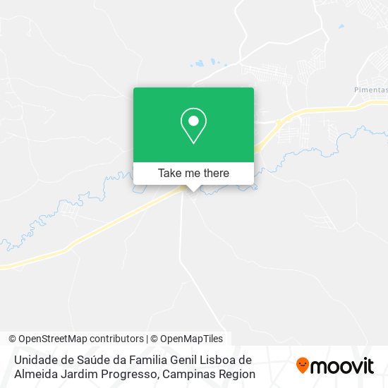 Mapa Unidade de Saúde da Familia Genil Lisboa de Almeida Jardim Progresso