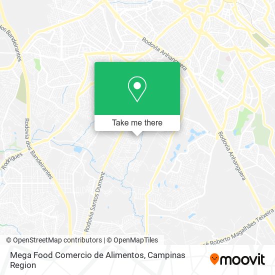 Mapa Mega Food Comercio de Alimentos