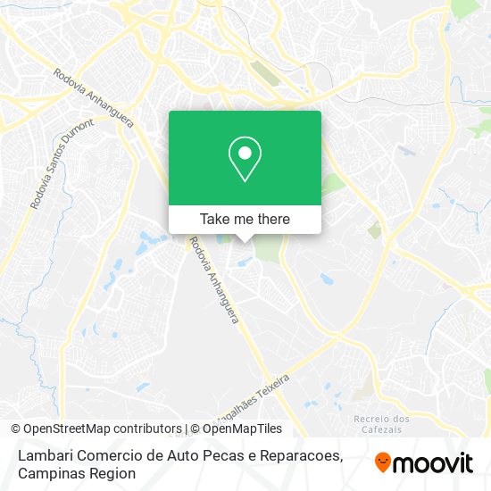 Lambari Comercio de Auto Pecas e Reparacoes map