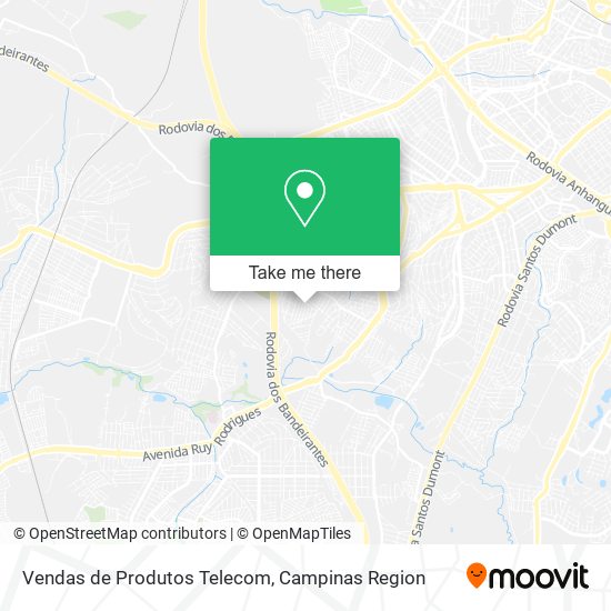 Vendas de Produtos Telecom map