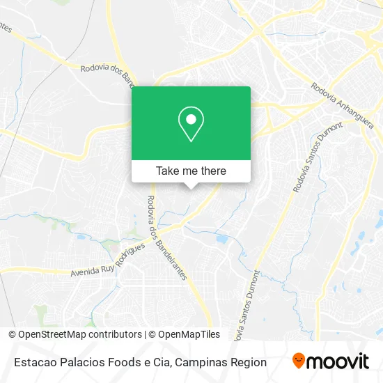 Estacao Palacios Foods e Cia map