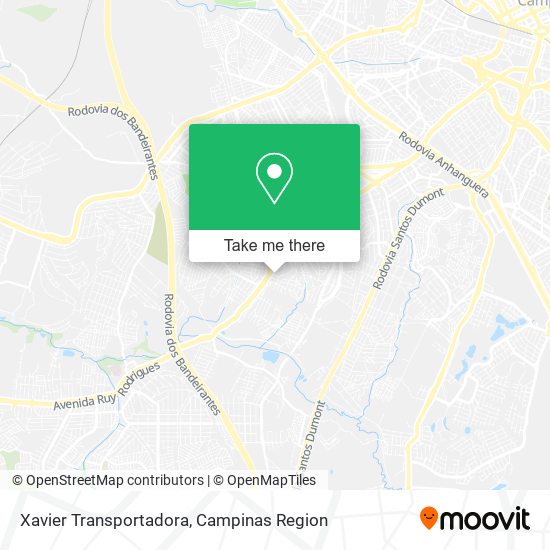 Xavier Transportadora map