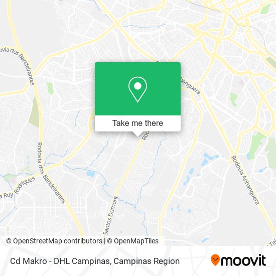 Mapa Cd Makro - DHL Campinas