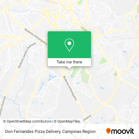 Don Fernandes Pizza Delivery map