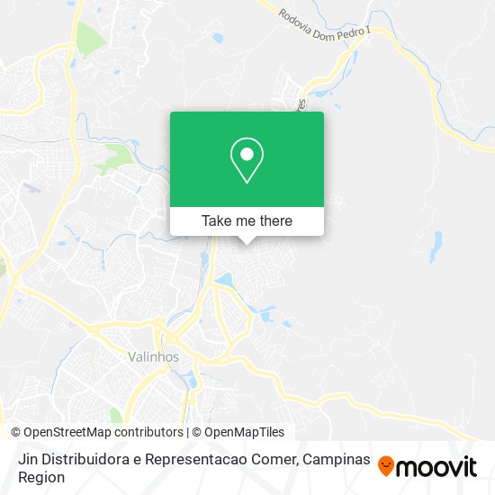 Jin Distribuidora e Representacao Comer map