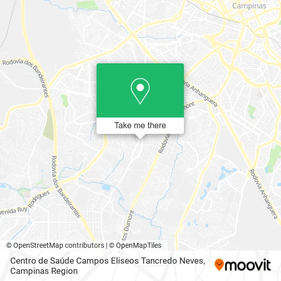 Centro de Saúde Campos Eliseos Tancredo Neves map