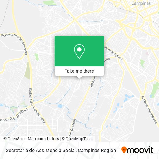 Secretaria de Assistência Social map