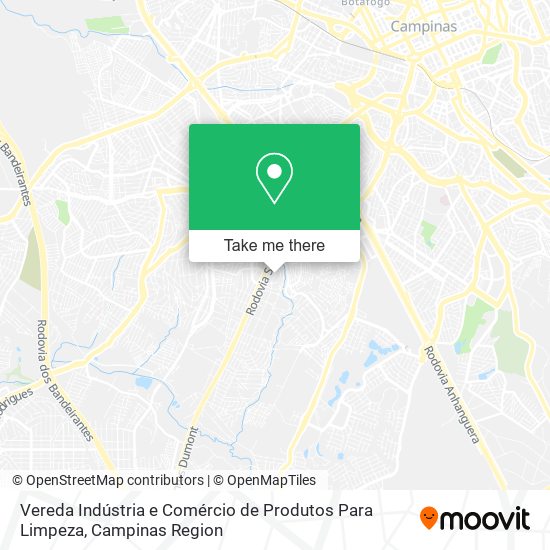 Mapa Vereda Indústria e Comércio de Produtos Para Limpeza