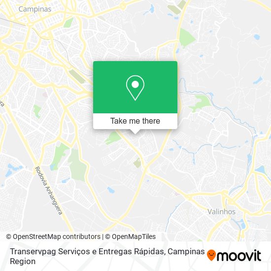 Mapa Transervpag Serviços e Entregas Rápidas