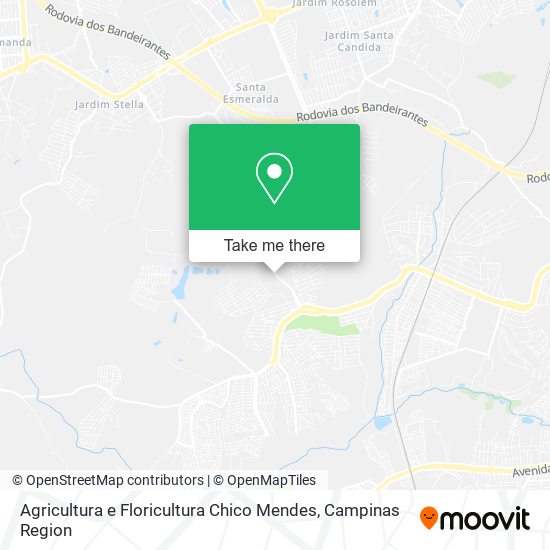 Mapa Agricultura e Floricultura Chico Mendes