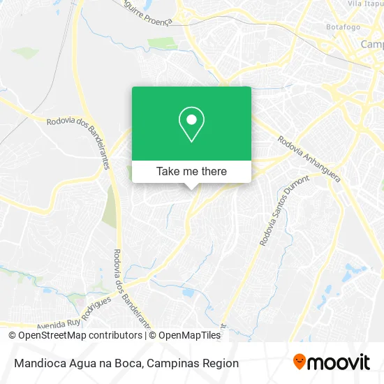 Mandioca Agua na Boca map