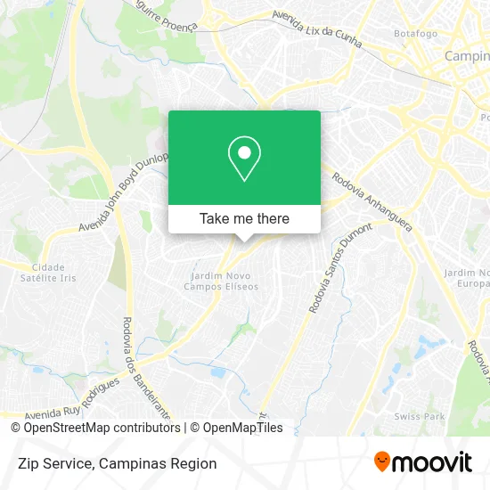 Zip Service map