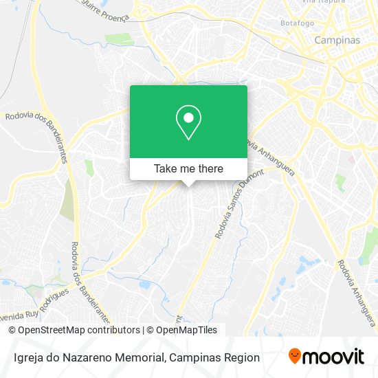 Igreja do Nazareno Memorial map