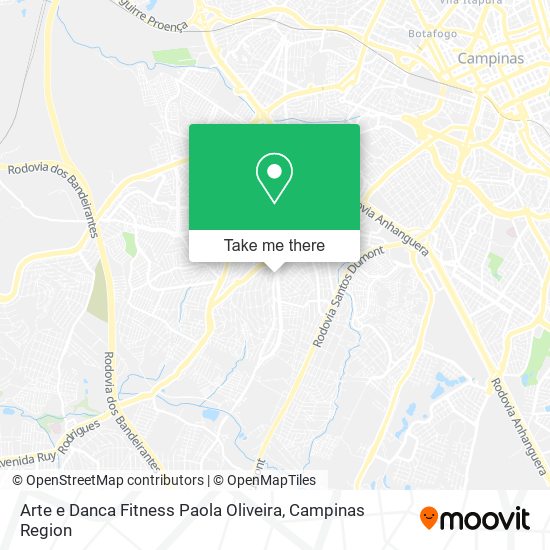 Arte e Danca Fitness Paola Oliveira map