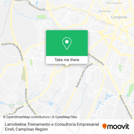 Mapa Lamobeline Treinamento e Consultoria Empresarial Eireli