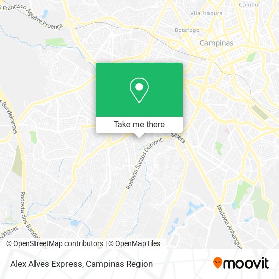 Alex Alves Express map