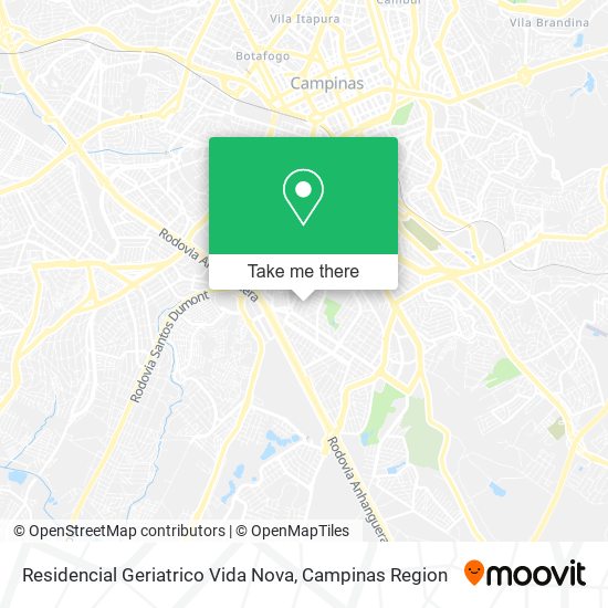 Residencial Geriatrico Vida Nova map