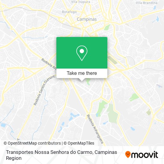 Transportes Nossa Senhora do Carmo map