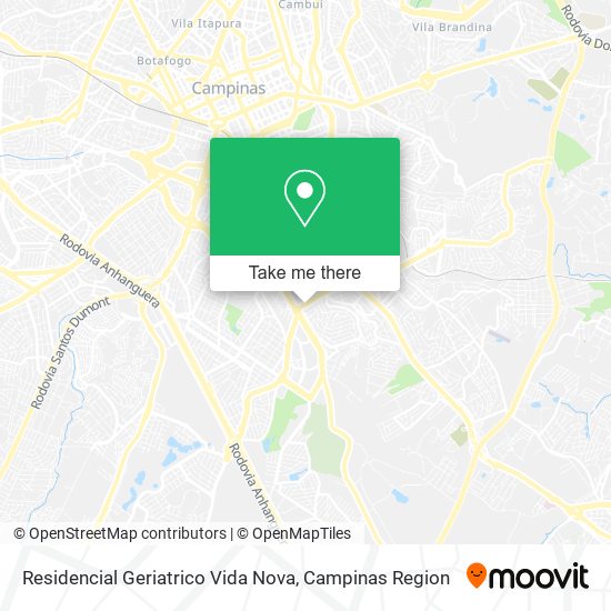 Mapa Residencial Geriatrico Vida Nova