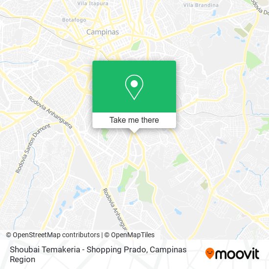 Shoubai Temakeria - Shopping Prado map