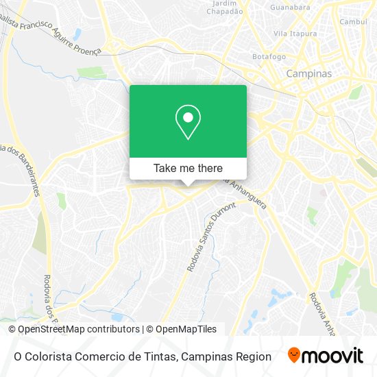 O Colorista Comercio de Tintas map