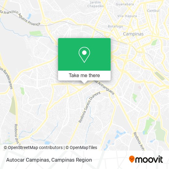 Autocar Campinas map