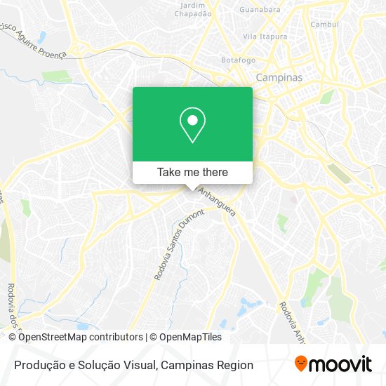 Produção e Solução Visual map