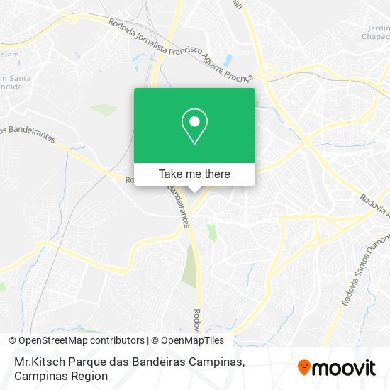 Mapa Mr.Kitsch Parque das Bandeiras Campinas
