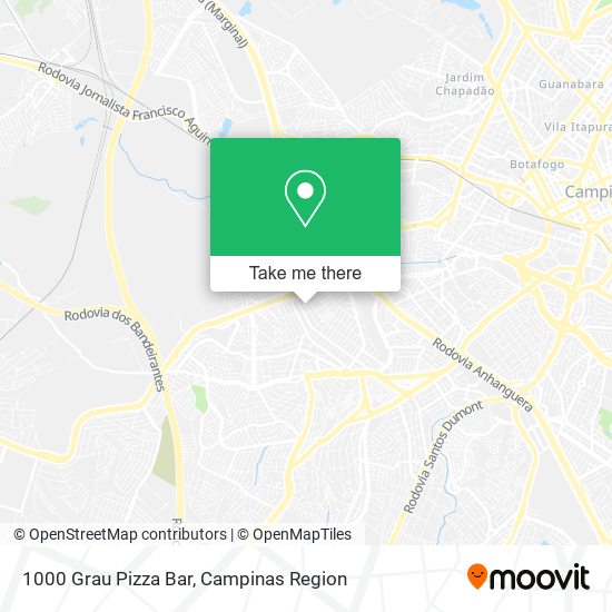 Mapa 1000 Grau Pizza Bar