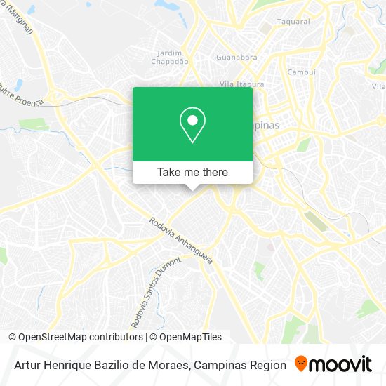 Artur Henrique Bazilio de Moraes map