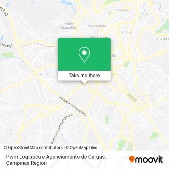 Pwm Logistica e Agenciamento de Cargas map