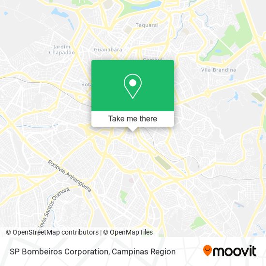 SP Bombeiros Corporation map