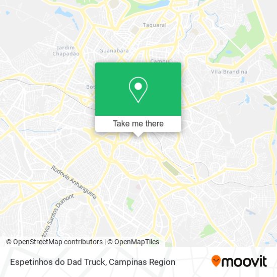 Espetinhos do Dad Truck map