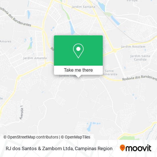 RJ dos Santos & Zambom Ltda map