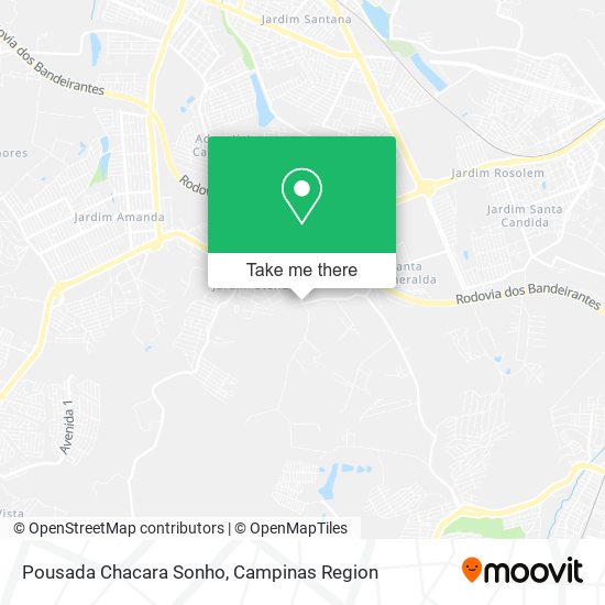 Pousada Chacara Sonho map
