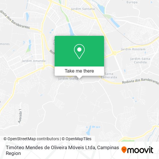 Timóteo Mendes de Oliveira Móveis Ltda map