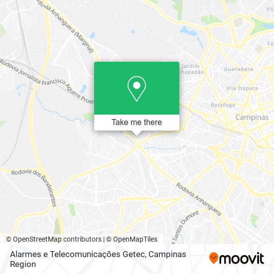 Alarmes e Telecomunicações Getec map