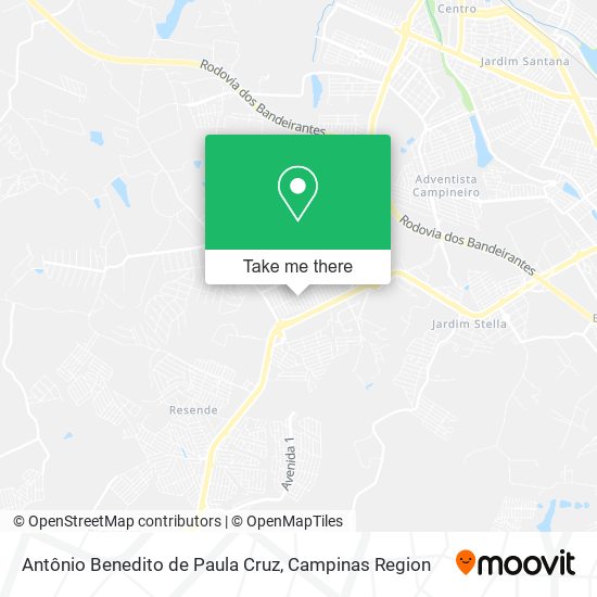 Antônio Benedito de Paula Cruz map