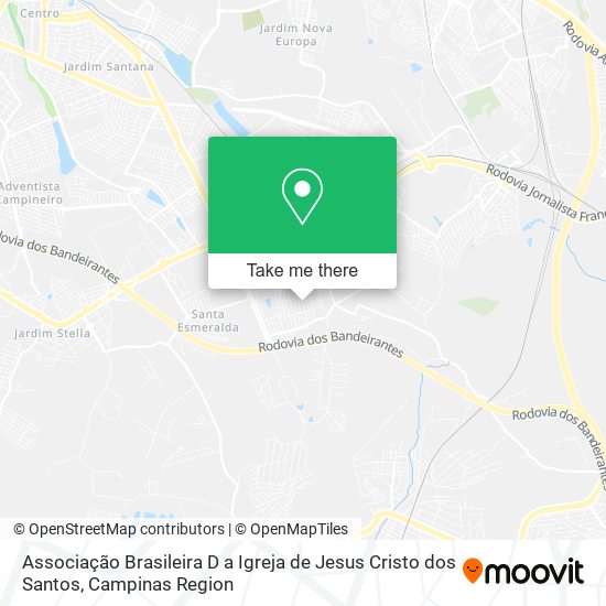 Mapa Associação Brasileira D a Igreja de Jesus Cristo dos Santos