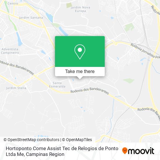 Hortoponto Come Assist Tec de Relogios de Ponto Ltda Me map