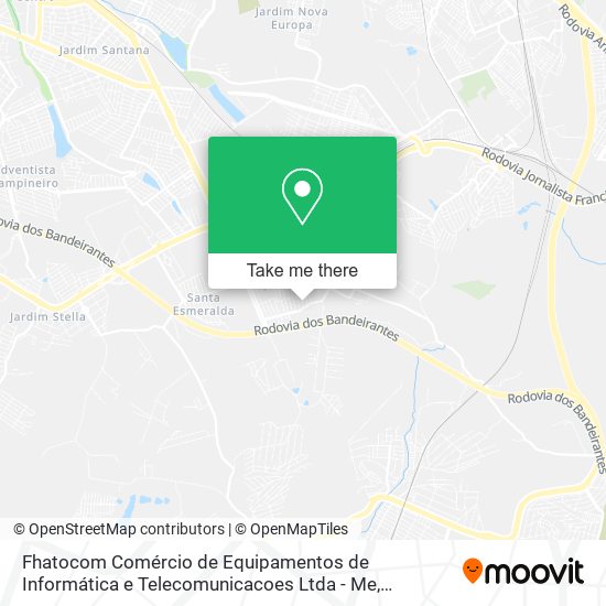 Fhatocom Comércio de Equipamentos de Informática e Telecomunicacoes Ltda - Me map