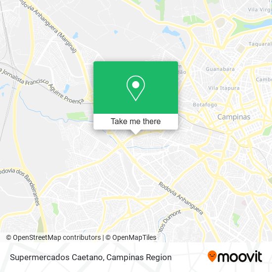 Mapa Supermercados Caetano